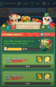 Clashmas quests Clash Mini